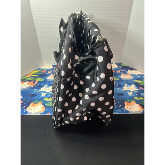 Sanrio 2013 Hello Kitty Pink Black Polka Dots Duffle Bag main image 6